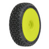 Pro-Line PRO1031412 1/24 Electron 2.0 Buggy F/R Tires w/ Yellow Wheels (4) for Micro-B