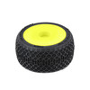 Pro-Line PRO1031412 1/24 Electron 2.0 Buggy F/R Tires w/ Yellow Wheels (4) for Micro-B