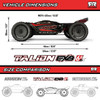 ARRMA - ARA7707V6T1 1/7 ARRMA TALION EXB 4X4 6S RTR Brushless Speed Truck Black