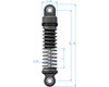 Hot Racing SXTY250GP - Adjustable Shocks Set 25mm for 1/30 Axial SCX30