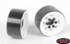 RC4WD Z-W0111 Stamped Steel 1.0" Stock Beadlock Wheels (4) White