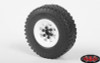 RC4WD Z-W0111 Stamped Steel 1.0" Stock Beadlock Wheels (4) White
