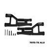 GPM 7075-T6 Aluminum Front Lower Suspension Arms Black for Tamiya 1/10 DT-04