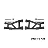 GPM 7075-T6 Aluminum Rear Lower Suspension Arms Black for Tamiya 1/10 DT-04