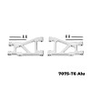 GPM 7075-T6 Aluminum Rear Lower Suspension Arms Silver for Tamiya 1/10 DT-04