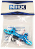 NHX RC Front/Rear Aluminum Shock Tower - Blue For TT02 1pcs/set