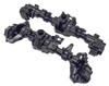 NHX RC Front & Rear Aluminum Portal Axle Housing Black : TRX-4