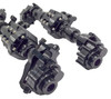 NHX RC Front & Rear Aluminum Portal Axle Housing Black : TRX-4
