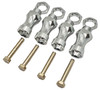 NHX RC Wheel Hex Adaptor 12mm to 17mm (4pc) 30mm Offset Extender - Silver