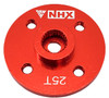 NHX RC Round Aluminum Servo Horn -25T - Red