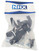 NHX RC Heavy Duty Aluminum C Hubs (2) for  Axial SCX6 - Black