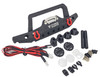 NHX RC Aluminum Front Bumper w/ LED Winch Fairlead for Axial SCX10 III -Matte Black