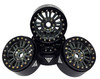 NHX RC 1.9" Aluminum Beadlock Crawler Wheels Rims -Titanium/Black 4pcs