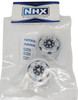 NHX RC Aluminum Front Wheel Rim Silver For 1/14 Tamiya Tractor Trucks (Hex Hubs)