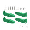 GPM Aluminum Flex Blades Extensions (Droop Flex Mod) Green for SCX30 Ford Bronco