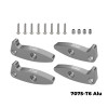 GPM Aluminum Flex Blades Extensions (Droop Flex Mod) Grey for SCX30 Ford Bronco