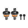 GPM Front & Rear Complete Differential 10/43T Orange for Traxxas 1/8 4WD Sledge