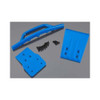 RPM 80025 Front Bumper & Skid Plate Blue Slash 4X4