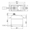 Savox SC0252MGP Standard Digital Servo w/ Soft Start, 0.19sec / 145oz @ 6.0V