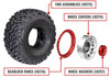 Traxxas 10257-BLK Aluminum Wheel Washers Black (4) for Maxx Slash