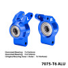 GPM Aluminum Rear Hub Blue (Larger Bearings) for ARRMA 1/16 Mini Kraton 3S