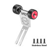 GPM Stainless Steel Bearing Wheelie Bar Thick 1mm Red for ARRMA 1/16 Mini Kraton