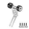GPM Stainless Steel Bearing Wheelie Bar Thick 1mm Silver for ARRMA 1/16 Mini Kraton