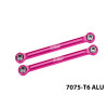 GPM Aluminum Front Steering Toe Links Pink for ARRMA 1/16 Mini Kraton 3S