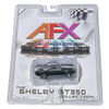 AFX 22150 1/64 Mega-G+ 1966 Shelby GT350 Green White Stripes HO Slot Car