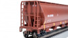 Bachmann 19103 Canadian 4 Bay Cylindrical Grain Hopper - CN #377375 (Oxide Red) HO Scale
