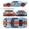 HPI 120098 1/10 RS4 Sport 3 Flux Ford GT 4WD Heritage Edition Body