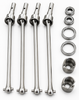 NHX RC Stainless Steel 110mm CVD Kit – Traxxas Maxx & Maxx Slash (WideMaxx) -Red