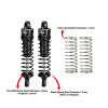 GPM Aluminum Rear Shock Absorbers 74mm Black for ARRMA 1/16 Mini Kraton 3S