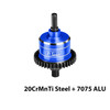 GPM Center Diff 38T 0.8 Mod & Motor Plate & Pinion Gear 15T Blue for 1/16 Mini Kraton 3S