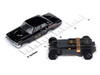 Auto World Thunderjet 1964 Ford Thunderbolt - Gloss Black w/ 427 Graphics HO Slot Car