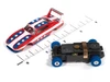 Auto World Thunderjet 1969 Dodge Charger Daytona Version B (Red, Blue & White) HO Slot Car