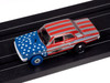Auto World Thunderjet 1964 Ford Thunderbolt Version B (Silver, White, Red & Blue) HO Slot Car