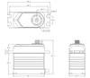 SRT T55 HV Coreless Servo for 1/10 Crawler / 1/8 Crawler / Air Plane