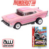 Auto World Thunderjet 1957 Chevrolet Bel Air Lowrider Version B Pink HO Slot Car
