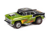 Auto World Xtraction 1955 Chevy Bel Air Rat Fink Version B Lime Green HO Slot Car