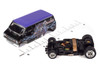 Auto World 4Gear 1973 Dodge Van Fender Version A Black & Purple w/Wizard Graphics HO Slot Car