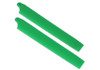 Fusuno Blade 130 X Extreme Stiff XS Engineering Plastic Neon Main Blade 135 mm Green