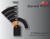 AFX 70611 6" Curved Track 1/8 (2) HO Scale Slot Car
