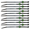 RC Lights RCL79813 Green Tie Caps with Zip Ties (12 )