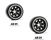 Gmade GM70334 1.9 AR01 6 Lug Aluminum beadlock wheels (2)
