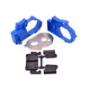 RPM 73615 Gearbox Housing/Rear Mounts Blue Slash 2wd, 2wd Stampede, E-Rustler & Bandit