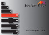 AFX 70600 15" Straight Track (2) HO Scale Slot Car