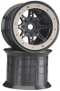 Axial AX8042 1/8th Oversize Beadlock 8 Spoke Wheels Black (2)