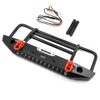 Yeah Racing TRX4-032BK Alum Alloy Front Bumper w/LED Light : TRX-4 / SCX10 / II Black