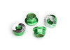 Traxxas 8447G 5mm Aluminum Flanged Nylon Locking Nuts Green (4) : Unlimited Desert Racer UDR